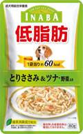 いなば　低脂肪　とりささみ&ツナ・野菜入り　80g