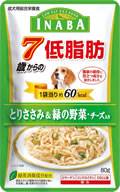 いなば　低脂肪　7歳からの　とりささみ&緑の野菜・チーズ入り　80g