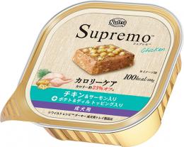 ニュートロシュプレモ　カロリーケア　チキン&サーモン入り成犬用ポテト&ディル トッピング入り100g