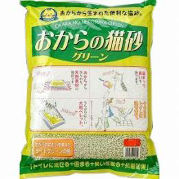 常陸化工　おからの猫砂　グリーン　6リットル